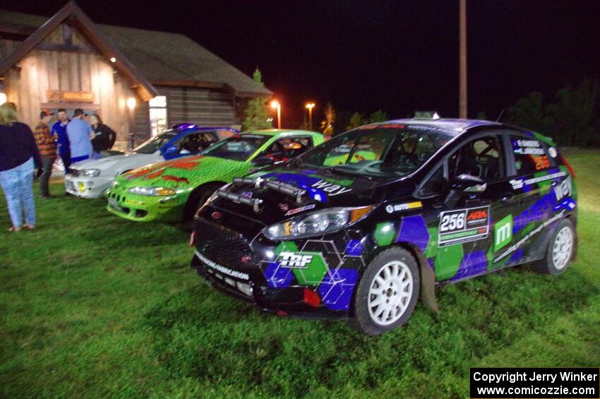 Rob Sanders / Karen Jankowski Ford Fiesta ST at Thursday night's parc expose.