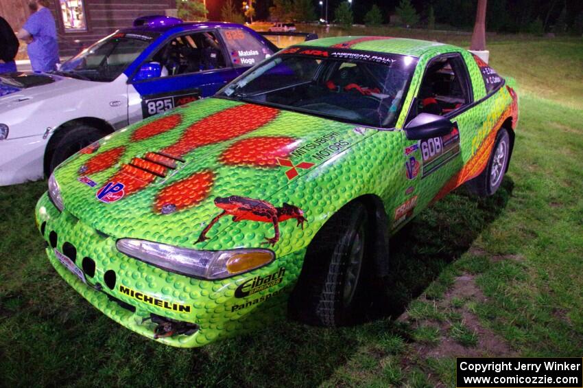 Eric Carlson / Jake Carlson Mitsubishi Eclipse at Thursday night's parc expose.