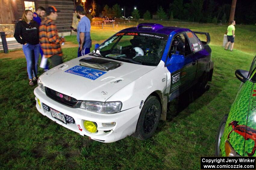 Tyler Matalas / Ian Hoge Subaru Impreza at Thursday night's parc expose.