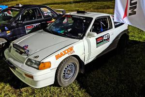 Harlan Goerger / Ryan Raguse Honda CRX at Thursday night's parc expose.