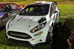 Vio Dobasu / Stephen O'Hanlon Ford Fiesta at Thursday night's parc expose.