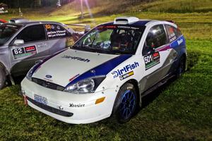 Chris Miller / Michelle Miller Ford Focus ZX3 at Thursday night's parc expose.