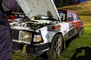 Justin Mason / Cameron Case Volvo 240 at Thursday night's parc expose.