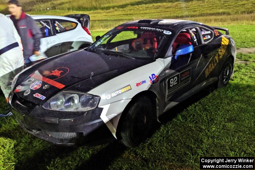 Paul Johansen / Susi Little Hyundai Tiburon at Thursday night's parc expose.