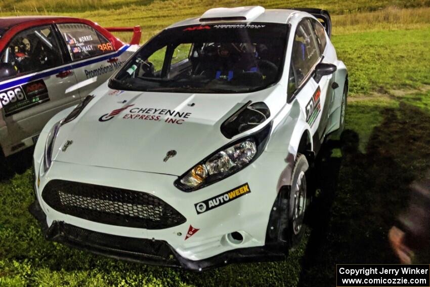 Vio Dobasu / Stephen O'Hanlon Ford Fiesta at Thursday night's parc expose.