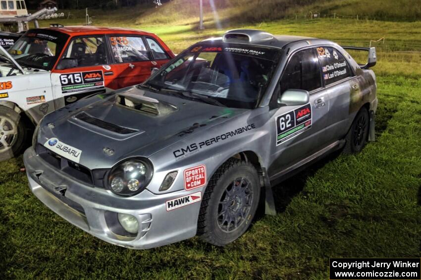 Chris O'Driscoll / Lori O'Driscoll Subaru WRX STi at Thursday night's parc expose.