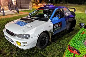 Tyler Matalas / Ian Hoge Subaru Impreza at Thursday night's parc expose.