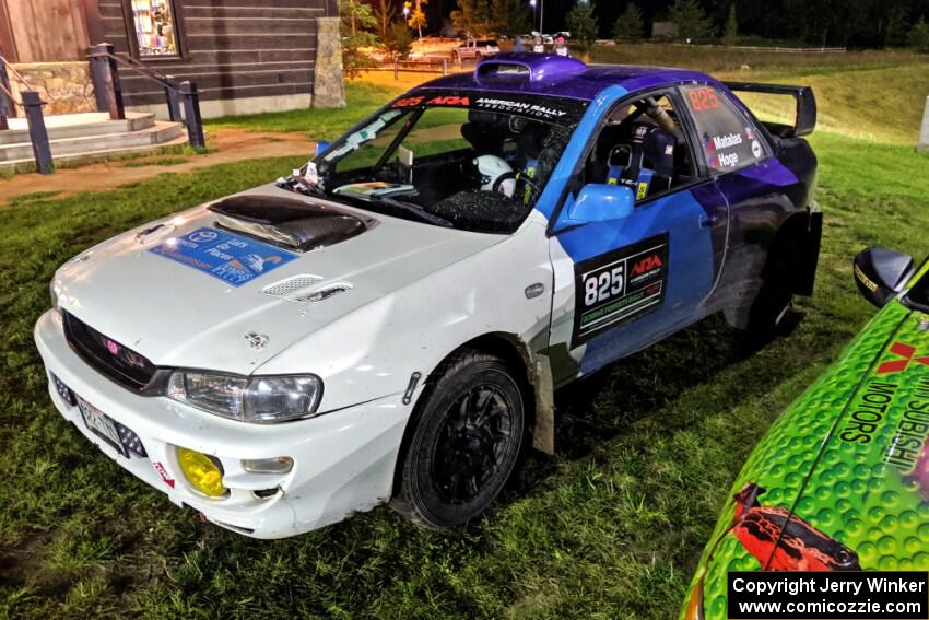 Tyler Matalas / Ian Hoge Subaru Impreza at Thursday night's parc expose.