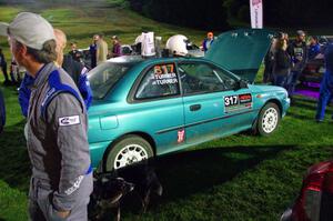 Kyle Turner / Kevin Turner Subaru Impreza at Thursday night's parc expose.