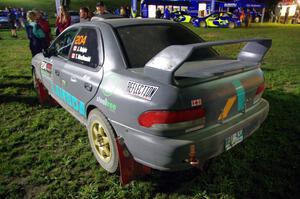 Jared Halpin / Tiffany MacDonald Subaru Impreza at Thursday night's parc expose.