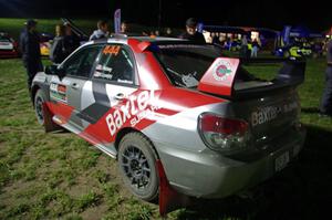 Jovan Kelsey / Mike Lovejoy Subaru WRX at Thursday night's parc expose.