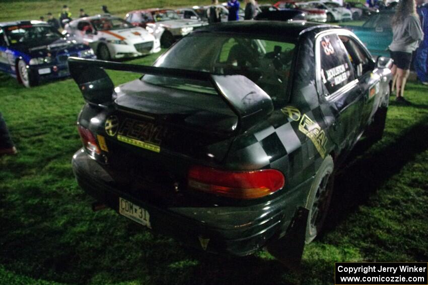 Jacob Kohler / Zach Houliston Subaru Impreza at Thursday night's parc expose.