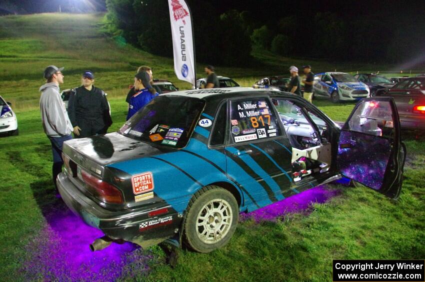 Michael Miller / Angelica Miller Mitsubishi Galant VR-4 at Thursday night's parc expose.