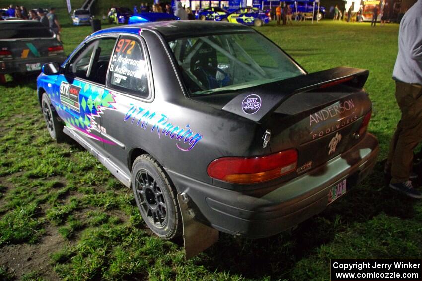 Cooper Anderson / Brody Anderson Subaru Impreza Subaru 2.5RS at Thursday night's parc expose.