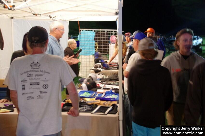 The Rally SuperStore crew at Thursday night's parc expose.