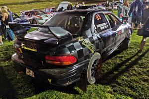 Jacob Kohler / Zach Houliston Subaru Impreza at Thursday night's parc expose.