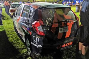 John Sharps / Gabriel Nieves Honda Fit at Thursday night's parc expose.