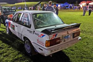 Calvin Cooper / Kelsey Stephens BMW 318is at Thursday night's parc expose.