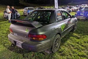 Jordan Locher / Tom Addison Subaru Impreza 2.5RS at Thursday night's parc expose.