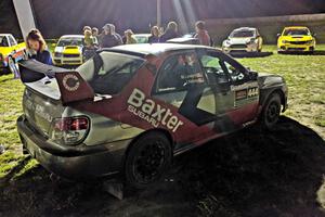 Jovan Kelsey / Mike Lovejoy Subaru WRX at Thursday night's parc expose.