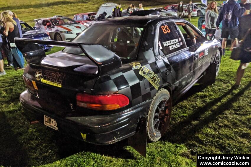 Jacob Kohler / Zach Houliston Subaru Impreza at Thursday night's parc expose.