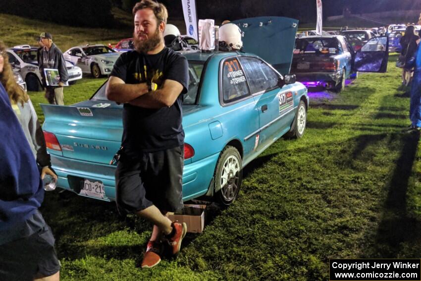 Kyle Turner / Kevin Turner Subaru Impreza at Thursday night's parc expose.