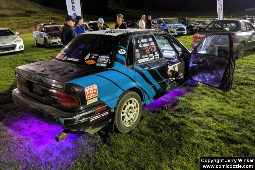 Michael Miller / Angelica Miller Mitsubishi Galant VR-4 at Thursday night's parc expose.