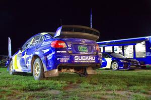 David Higgins / Craig Drew Subaru WRX STi (for ARA) and Scott Speed's Subaru WRX STi (for ARX - Americas Rallycross)