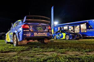 David Higgins / Craig Drew Subaru WRX STi (for ARA) and Scott Speed's Subaru WRX STi (for ARX - Americas Rallycross)
