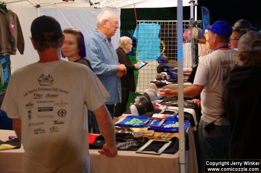 The Rally SuperStore crew at Thursday night's parc expose.