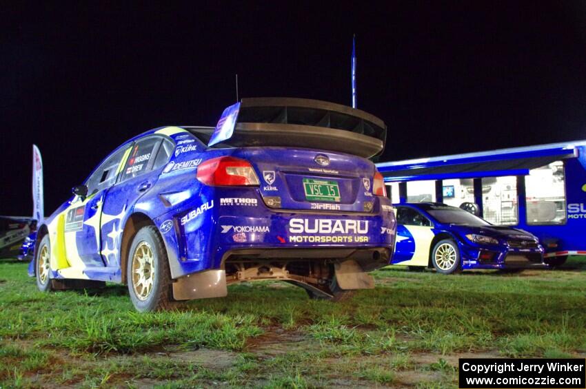 David Higgins / Craig Drew Subaru WRX STi (for ARA) and Scott Speed's Subaru WRX STi (for ARX - Americas Rallycross)