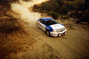 Paul Choiniere / Jeff Becker Hyundai Tiburon on SS1, Mayer South.