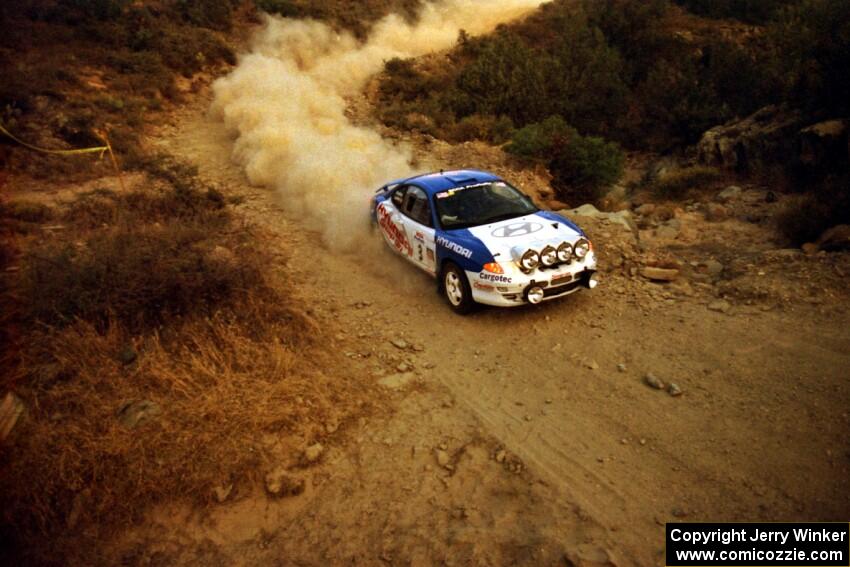 Noel Lawler / Charles Bradley Hyundai Tiburon on SS1, Mayer South.