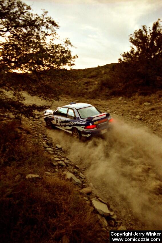 Ramana Lagemann / Russ Hughes Subaru Impreza on SS1, Mayer South.