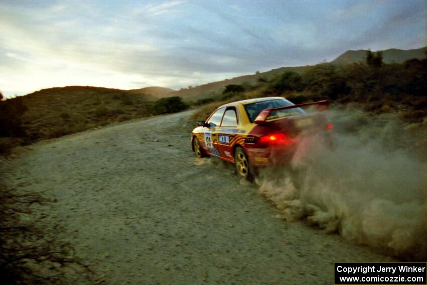 Steve Gingras / Bill Westrick Subaru Impreza on SS1, Mayer South.