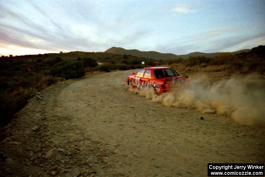 Mike Whitman / Paula Gibeault Ford Sierra Cosworth RS on SS1, Mayer South.