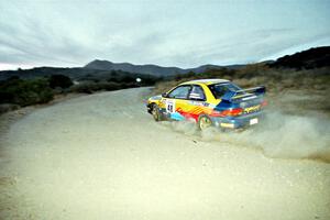 Lon Peterson / Bill Gutzmann Subaru Impreza on SS1