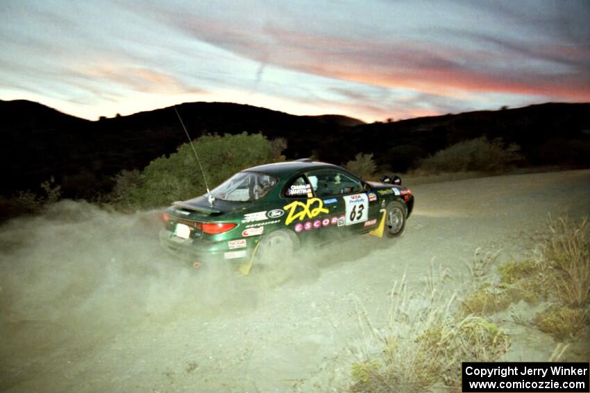 Tad Ohtake / Bob Martin Ford Escort ZX2 on SS1, Mayer South.