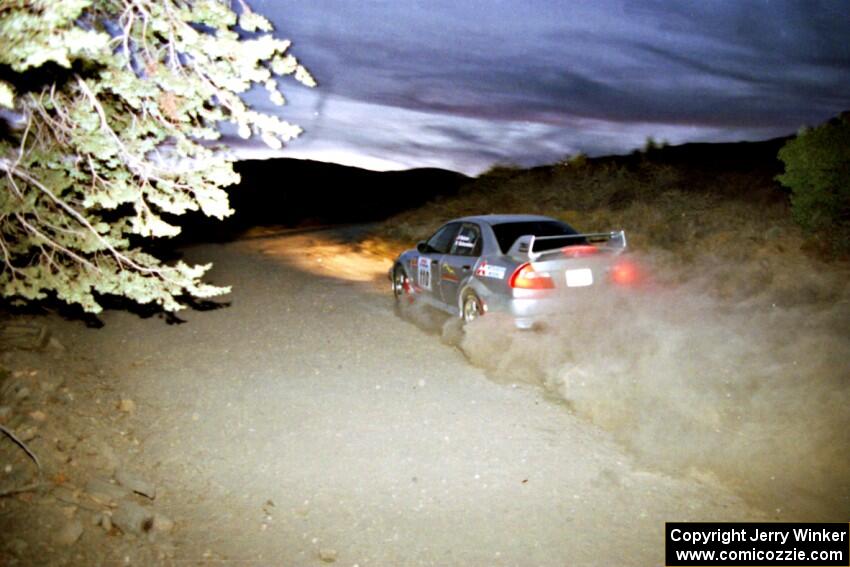 Mark Nelson / Alex Gelsomino Mitsubishi Lancer Evo VI on SS1, Mayer South.