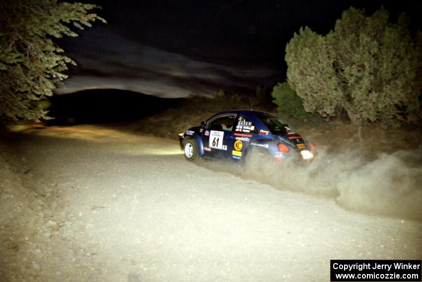 Mike Halley / Ole Holter VW New Beetle on SS1, Mayer South.