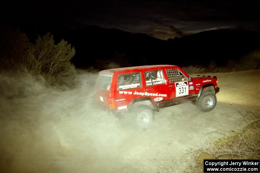 Dave Turner / Mike McComas Jeep Cherokee on SS1, Mayer South.
