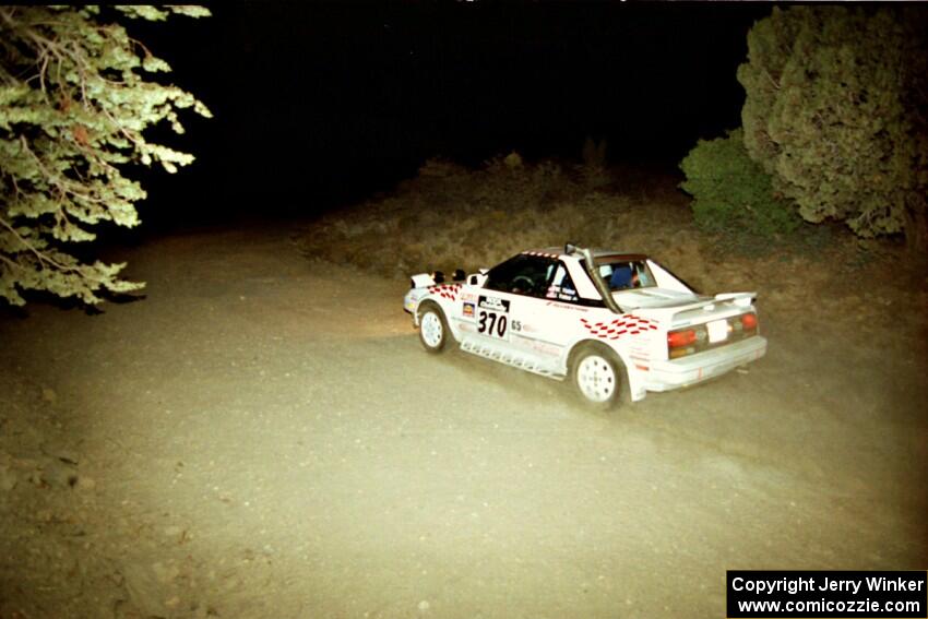 Bill Yates / Julie Yates Toyota MR2 on SS1, Mayer South.