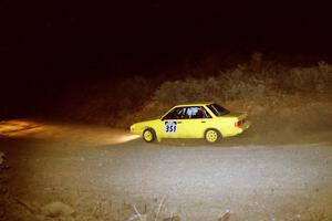 Scott Clark / Tamara Clark Subaru RX on SS1, Mayer South.