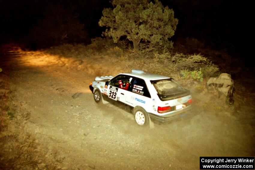 Stephan Verdier / Allan Walker Mazda 323GTX on SS1, Mayer South.