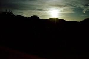 Moonrise over the Arizona desert.