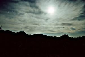 Moonrise over the Arizona desert.