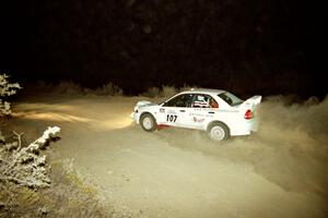 Tim Paterson / Scott Ferguson Mitsubishi Lancer Evo IV on SS4, Mayer North.