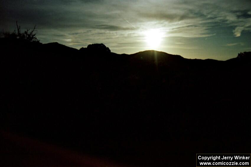 Moonrise over the Arizona desert.