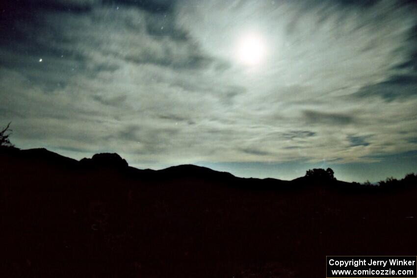 Moonrise over the Arizona desert.