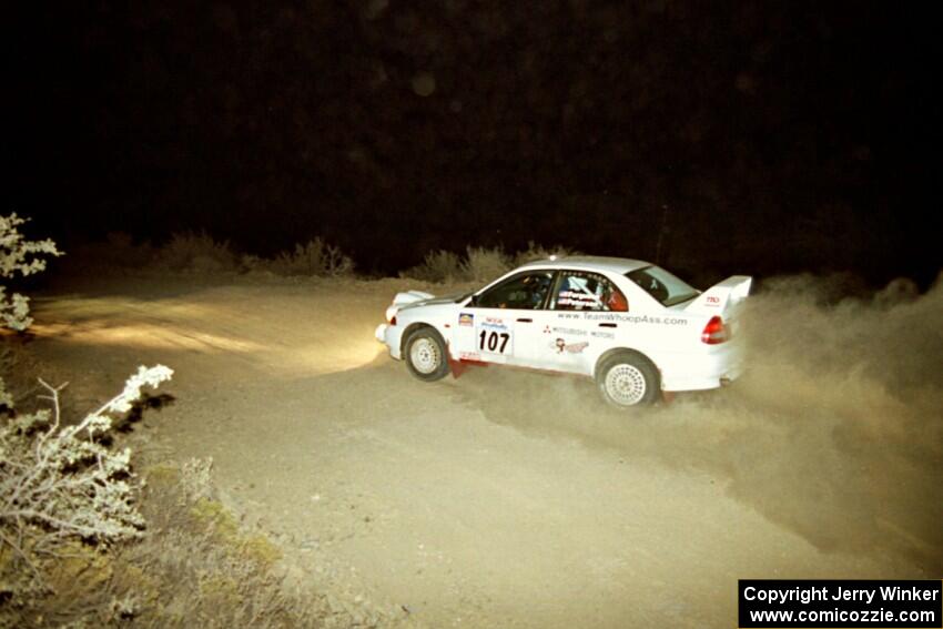 Tim Paterson / Scott Ferguson Mitsubishi Lancer Evo IV on SS4, Mayer North.